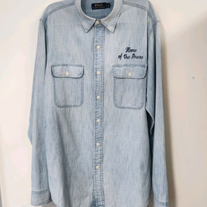 폴로랄프로렌 독수리 성조기 자수 데님 셔츠긴팔 M (95-100) 이미지