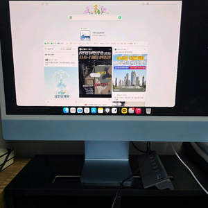 애플 아이맥 2021 m1 블루 256GB 이미지