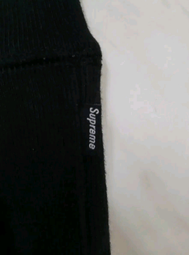 [정품 파격가 남여공용] 슈프림 블랙 자수로고 후드티 후드집업 M 사이즈 (발망 아미리 디스쿼어드2) 이미지