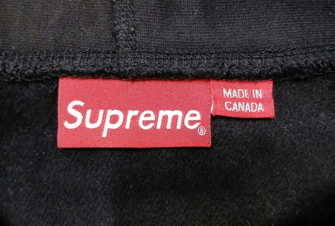 [정품 파격가 남여공용] 슈프림 블랙 자수로고 후드티 후드집업 M 사이즈 (발망 아미리 디스쿼어드2) 이미지