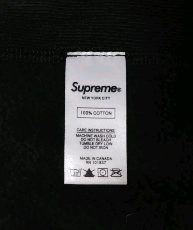 [정품 파격가 남여공용] 슈프림 블랙 자수로고 후드티 후드집업 M 사이즈 (발망 아미리 디스쿼어드2) 이미지