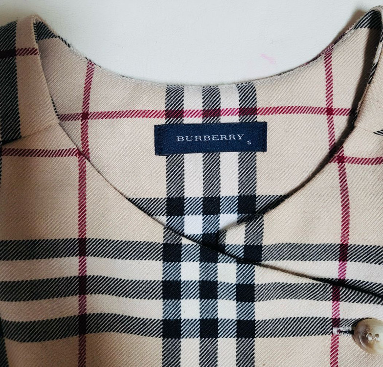 버버리 키즈 체크 원피스 & 트렌치 코트(착샷O) 이미지