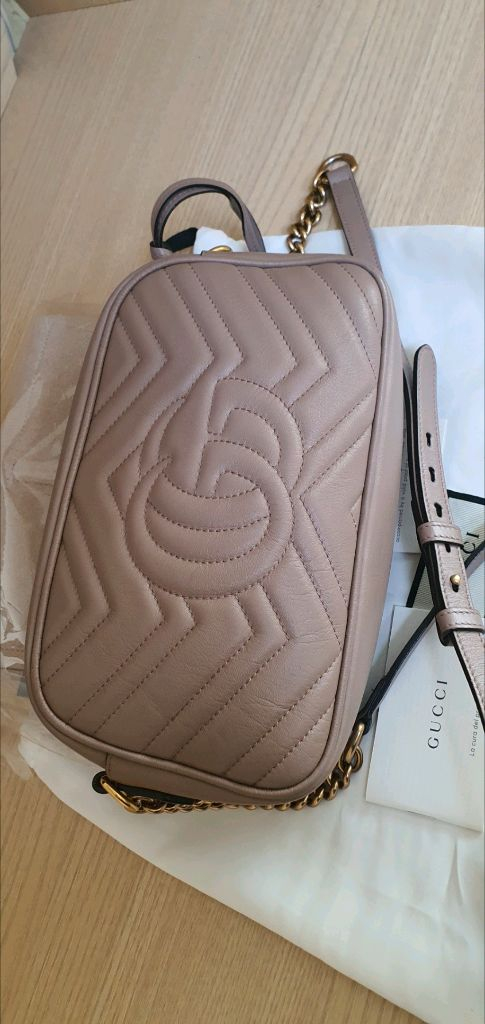 구찌 마몬트 마틀라세 스몰 크로스백 정품S급(감정O)구찌프라다루이비통디올고야드샤넬셀린느보테가생로랑발렌시아가버버리가방 이미지