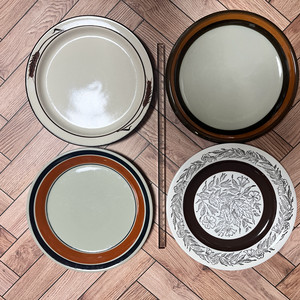 북유럽빈티지 디저트 접시 4장 이미지