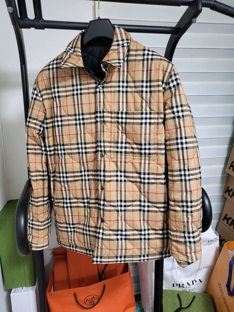 24SS 버버리 리버시블 체온조절 퀼팅자켓 m 이미지