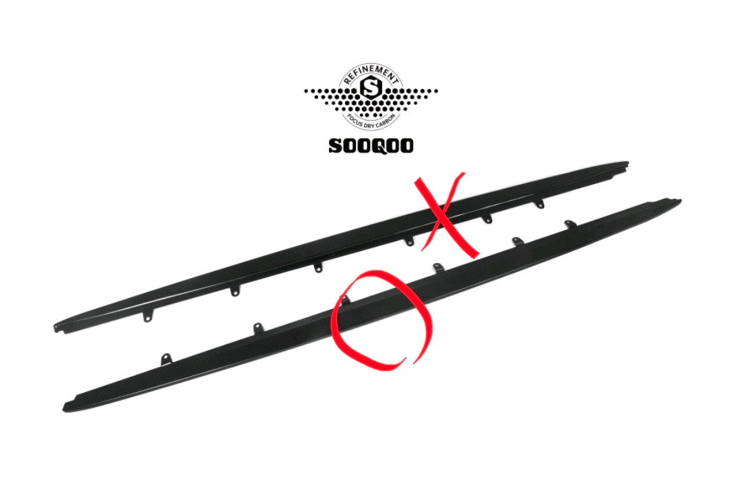 SOOQOO 수쿠 BMW G30(LCI) 드라이카본 사이드스커트 립, 프론트립 일부(각개판매) 이미지