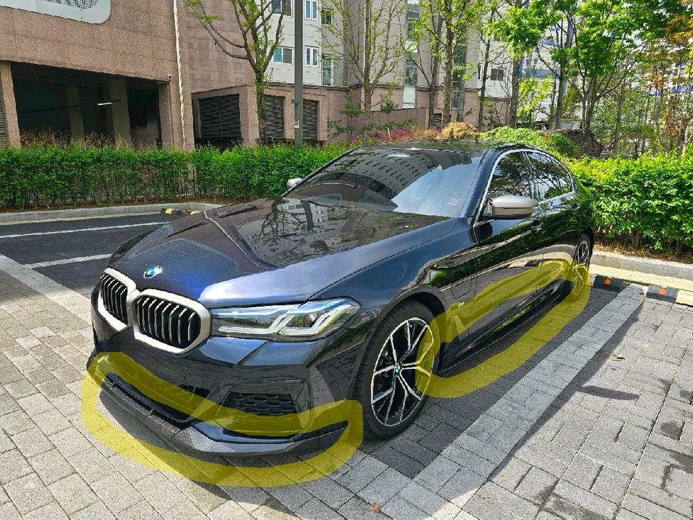 SOOQOO 수쿠 BMW G30(LCI) 드라이카본 사이드스커트 립, 프론트립 일부(각개판매) 이미지