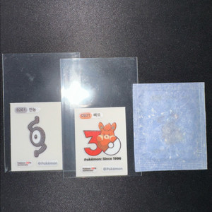 포켓몬 띠부씰 시즌5 거다이맥스 피카츄 빠모 안농 일괄 판매 이미지