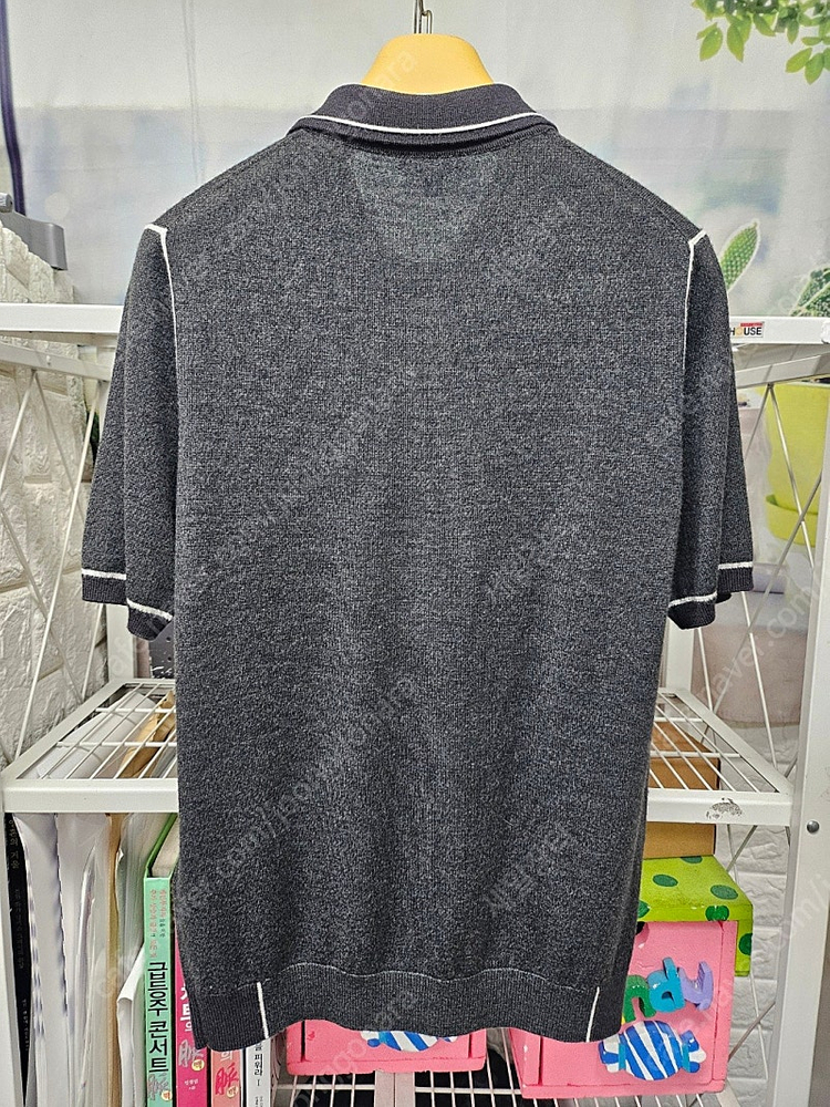 리스 REISS 남성 니트 반팔티 95 카라반팔티 MH12 이미지