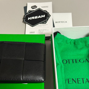 보테가베네타 남성 반지갑 블랙(국내정품, 영수증첨부) 이미지