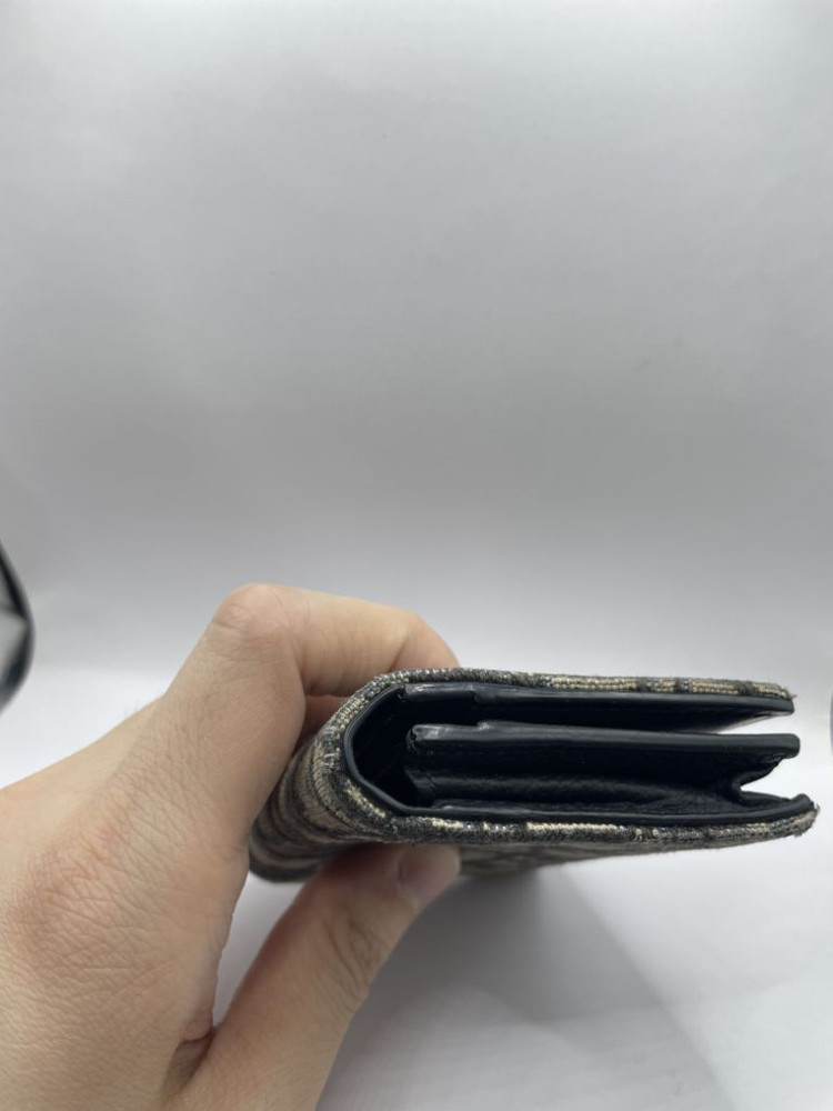 디올 오블리크 비즈니스 카드 지갑 베이지 이미지