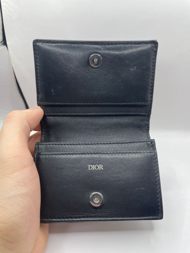 디올 오블리크 비즈니스 카드 지갑 베이지 이미지