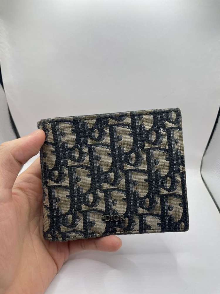 [영수증] 디올 오블리크 반지갑 베이지 이미지