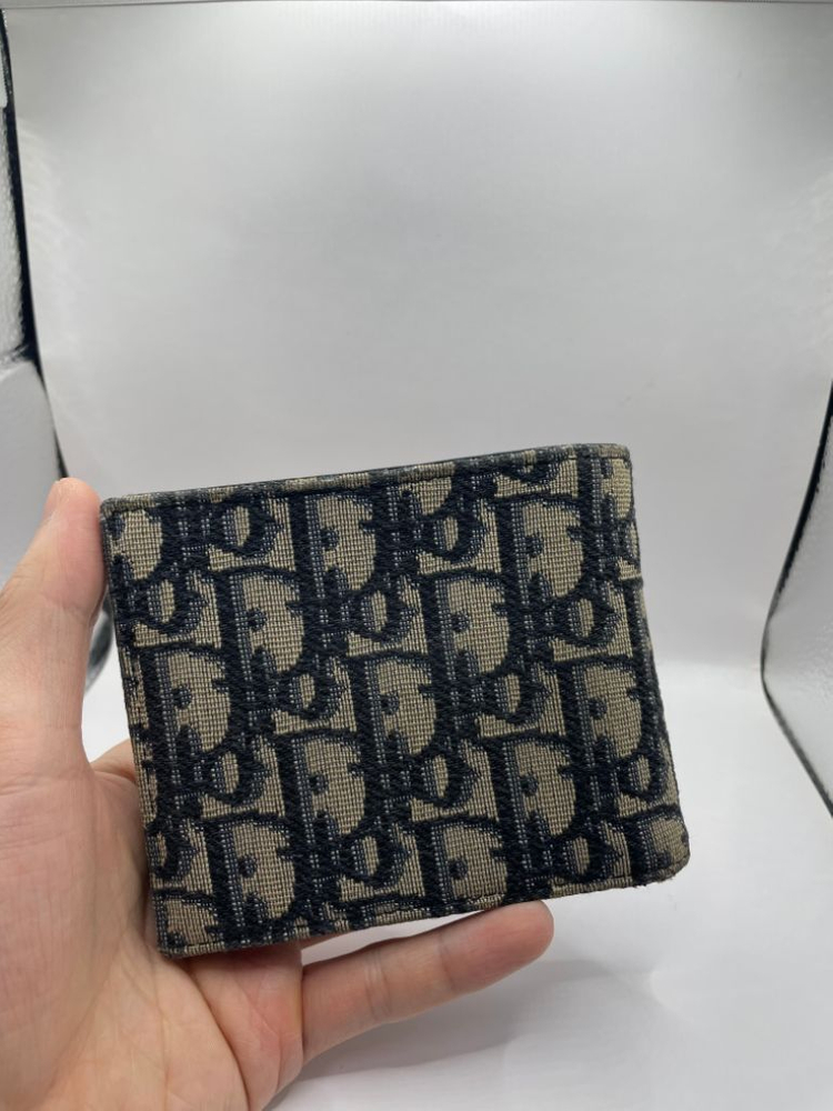 [영수증] 디올 오블리크 반지갑 베이지 이미지