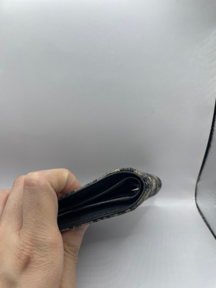 [영수증] 디올 오블리크 반지갑 베이지 이미지