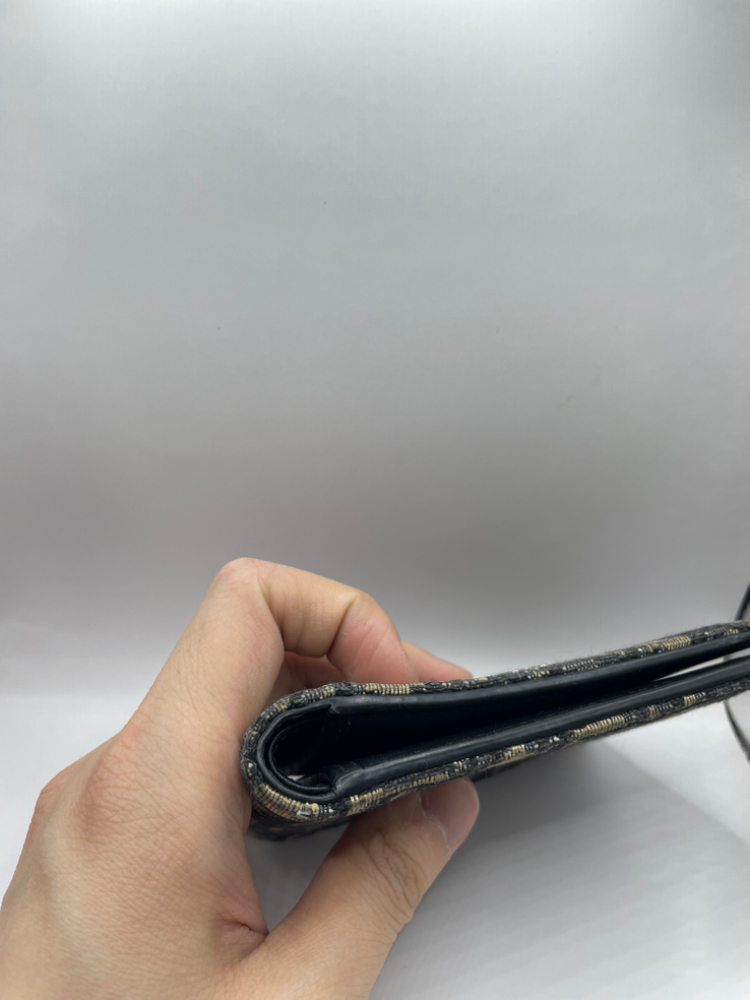 [영수증] 디올 오블리크 반지갑 베이지 이미지