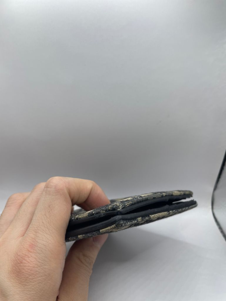 [영수증] 디올 오블리크 반지갑 베이지 이미지