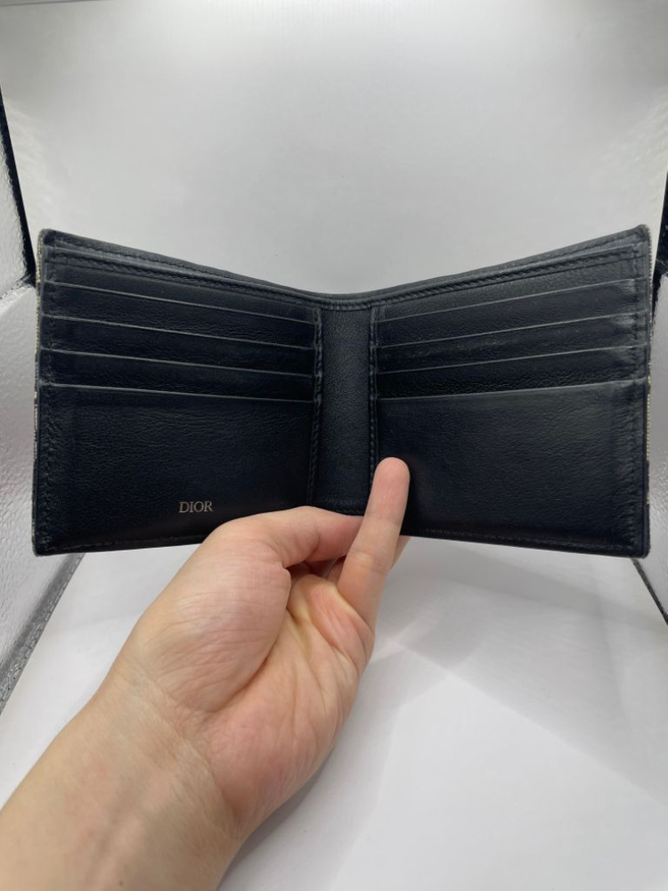 [영수증] 디올 오블리크 반지갑 베이지 이미지