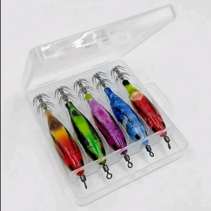 형광 야광 쭈꾸미 갑오징어 에기 5개 세트 쭈갑 루어 이미지