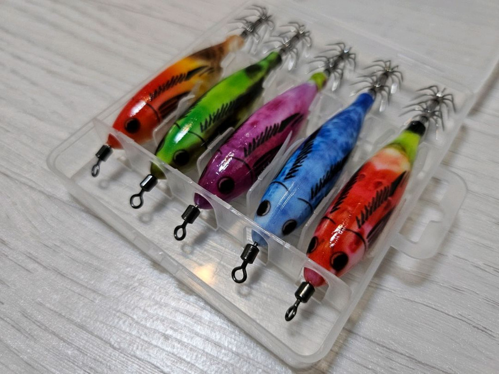 형광 야광 쭈꾸미 갑오징어 에기 5개 세트 쭈갑 루어 이미지