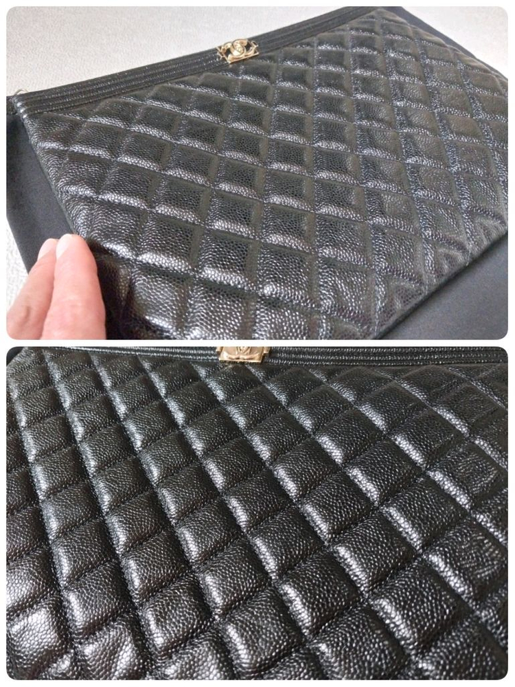 샤넬 보이 캐비어 뉴미듐 클러치(3회착용) 이미지