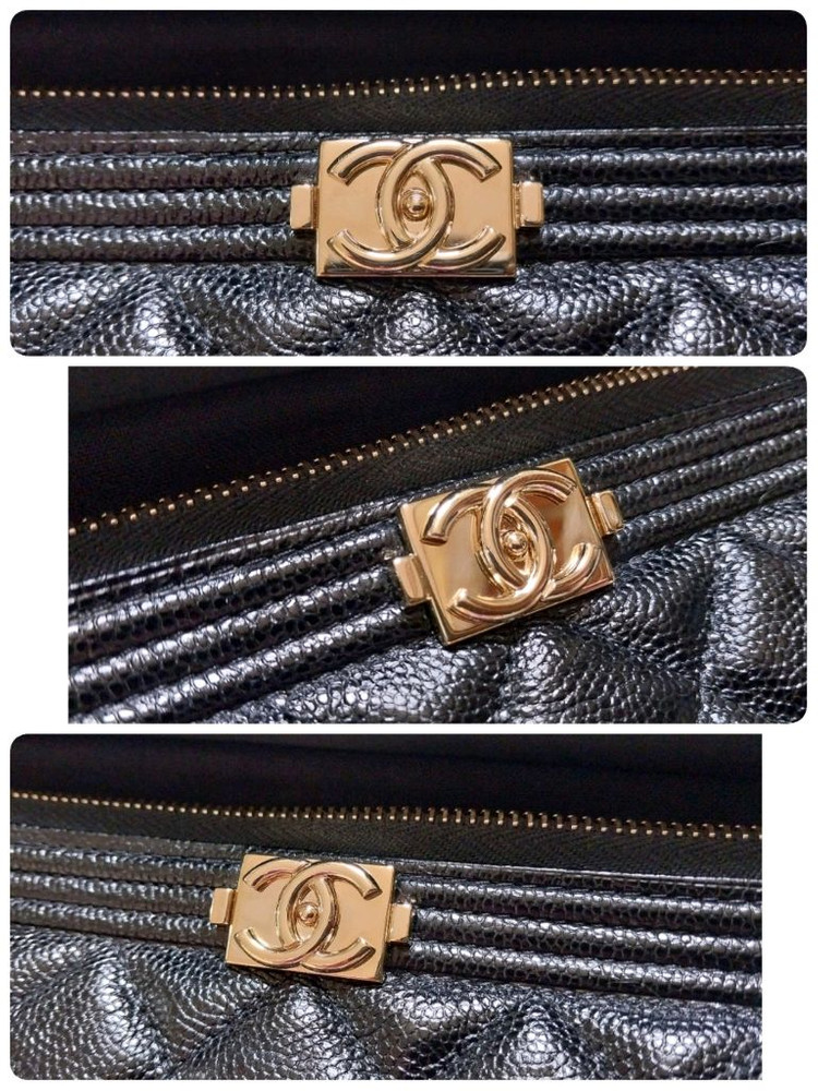 샤넬 보이 캐비어 뉴미듐 클러치(3회착용) 이미지