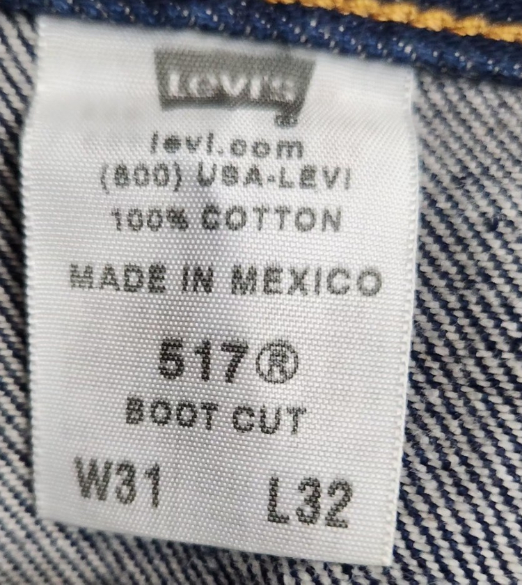 [리바이스] 32인치 남 부츠컷청바지 517청바지 이미지