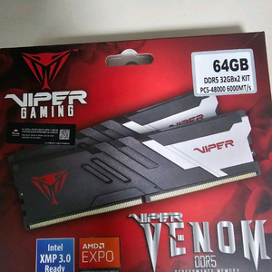 VIPER VENOM DDR5 고성능 메모리 64GB (32GB x 2) 키트 이미지