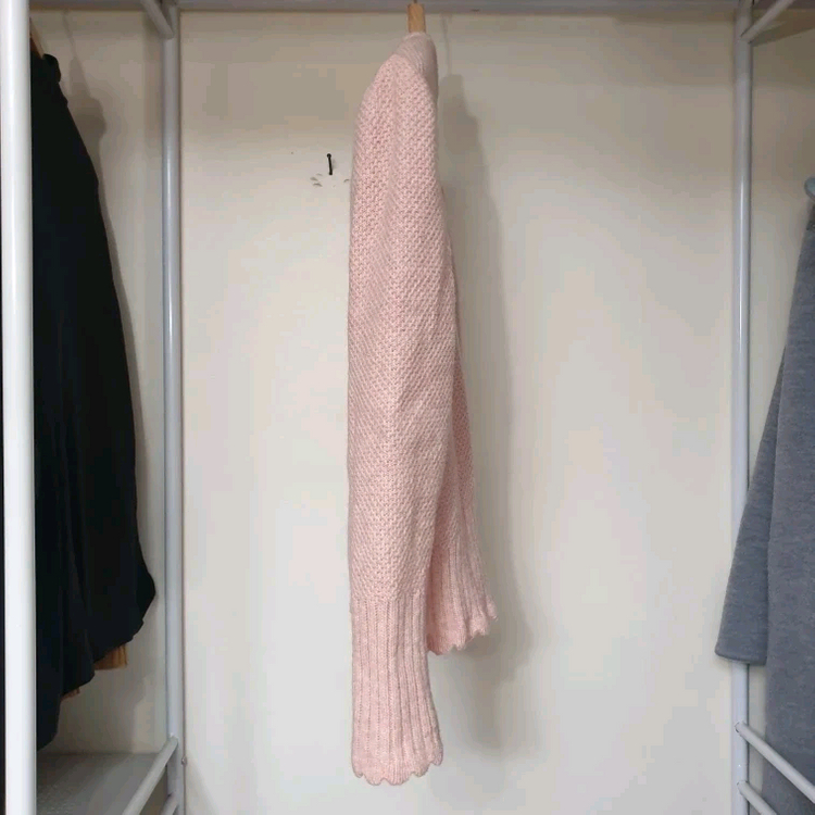 명품 GEIGER 가이거 배이비핑크 플라워자수 가디건 이미지