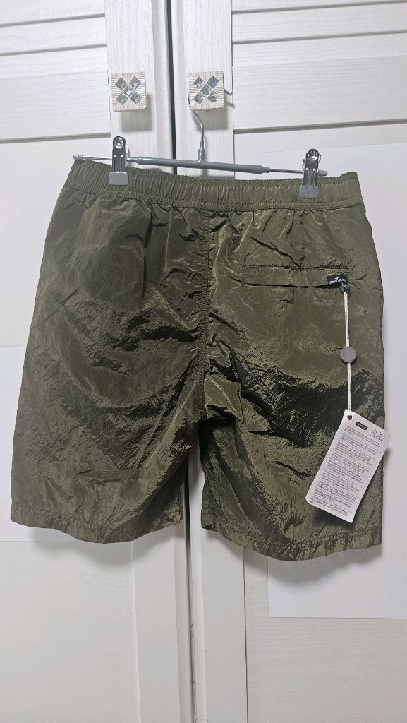 스톤아일랜드 주니어 키즈 스윔 팬츠 카키 새상품 12세 이미지