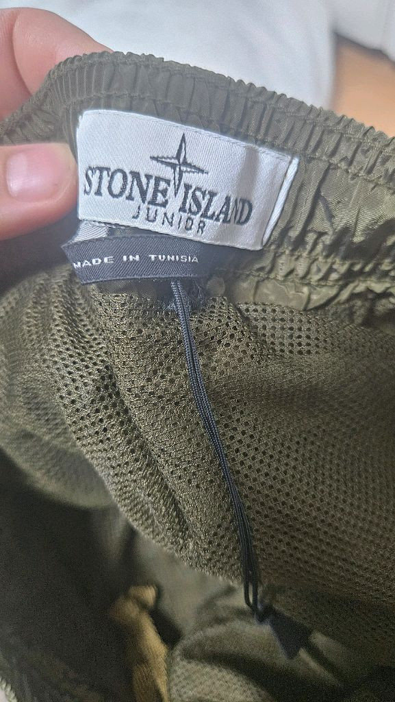 스톤아일랜드 주니어 키즈 스윔 팬츠 카키 새상품 12세 이미지