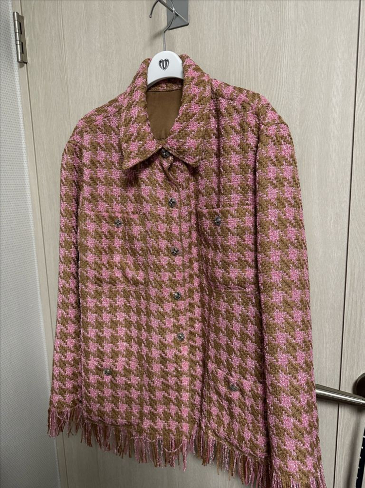 매니모어몽 트위드 프린지 자켓 이미지