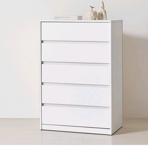 화이트 서랍장 이미지