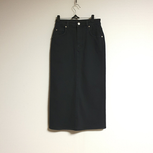 마쥬 MAJE 흑청 슬릿 데님 스커트 44사이즈 정품 이미지