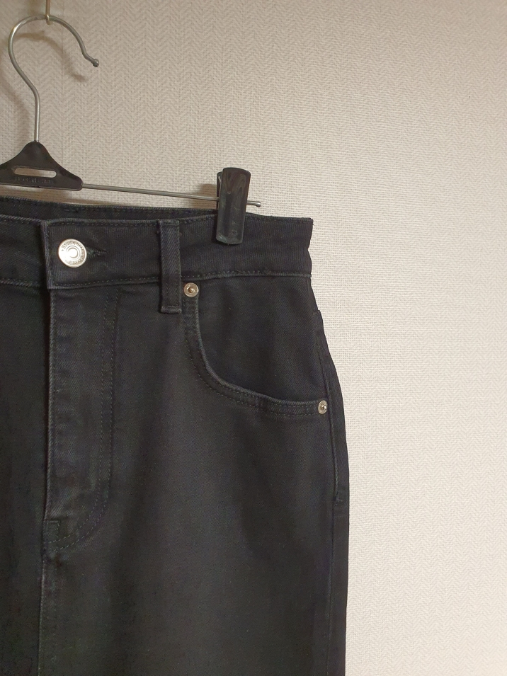 마쥬 MAJE 흑청 슬릿 데님 스커트 44사이즈 정품 이미지