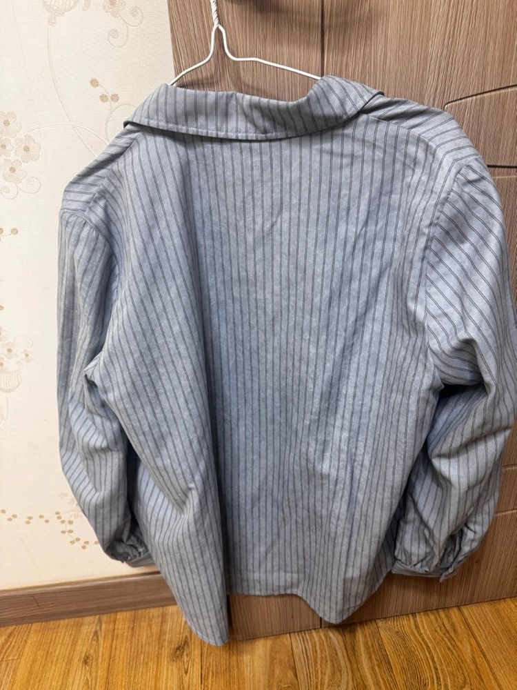 KUOSE 쿠오세 여성 스트라이프 긴팔 셔츠 블라우스/완전 저렴하게 판매해요!!! 이미지