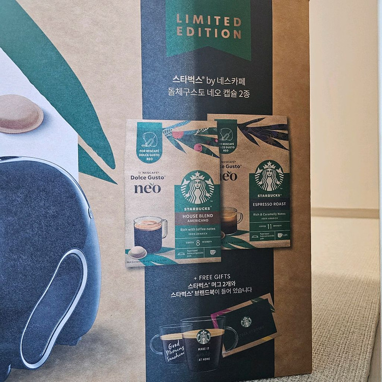 네슬레 돌체구스토 네오 스타벅스 앳홈 팩 카페 캡슐 커피 머신 이미지