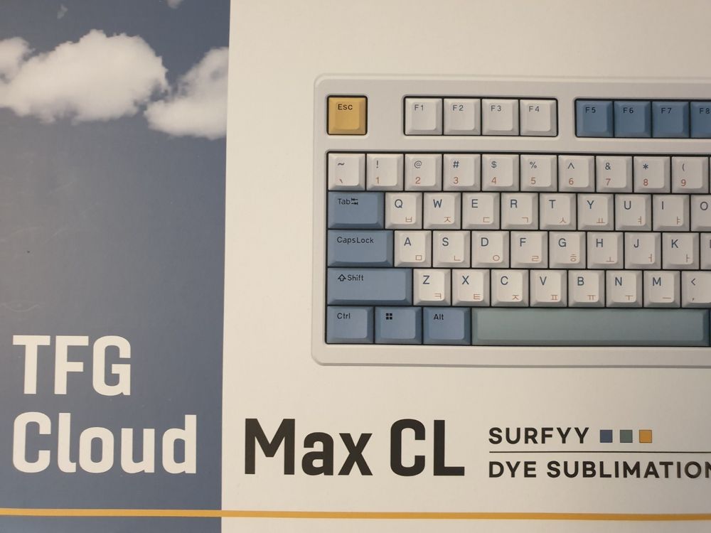 한성 tfg cloud max cl 키보드 새상품급 (브라운슈가 토독 35g) 이미지