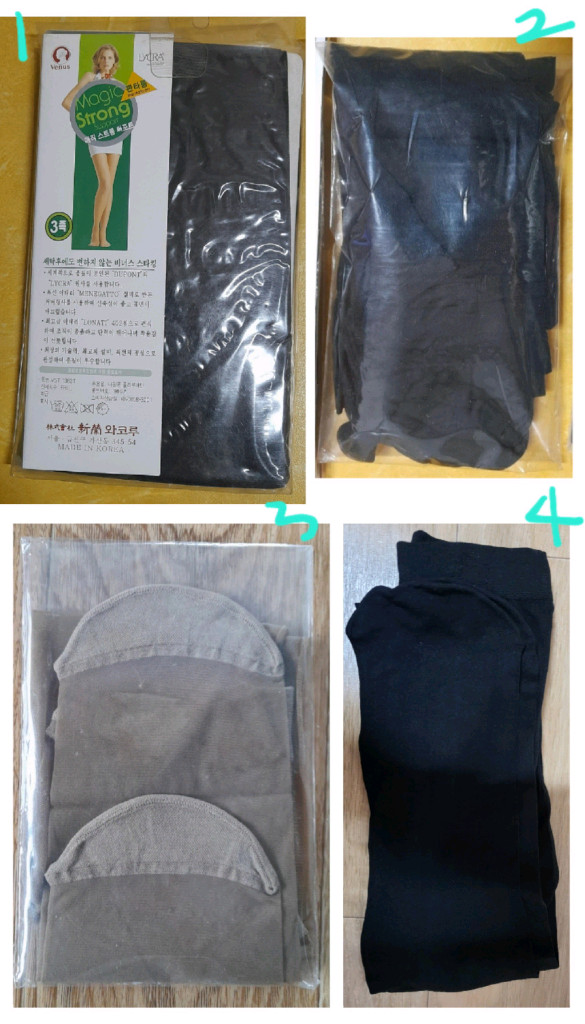 스타킹 (팬티 판타롱 등 살색 커피색 블랙), 양말 여성SIZE 이미지