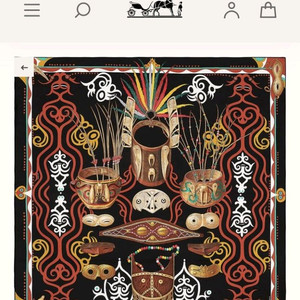 에르메스 Le Regard de LArctique Scarf 90 이미지