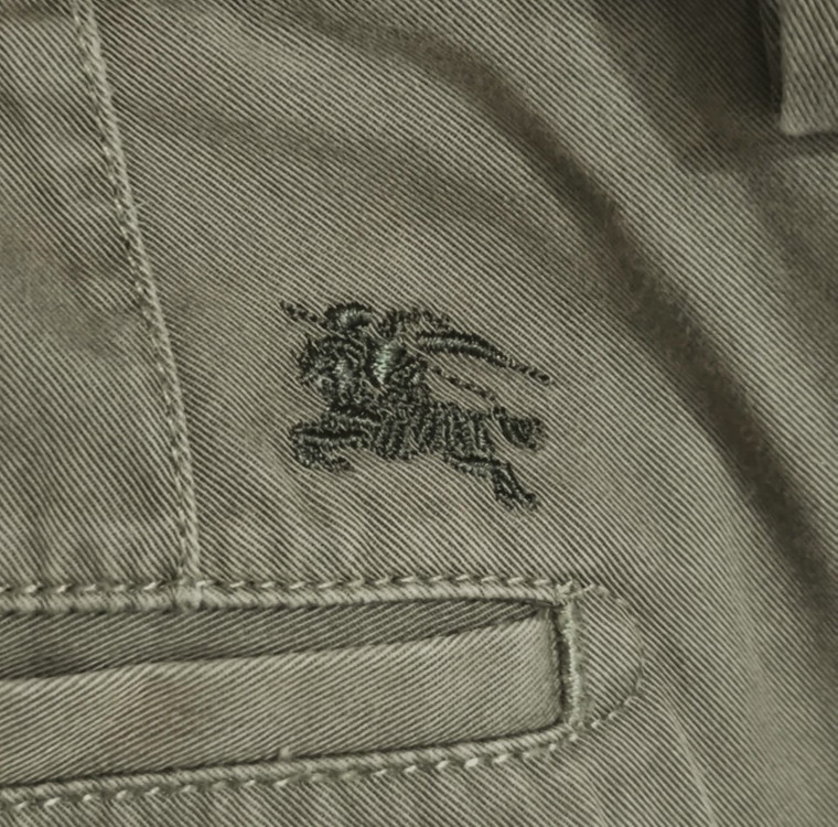 37 버버리 면바지 카키 이미지