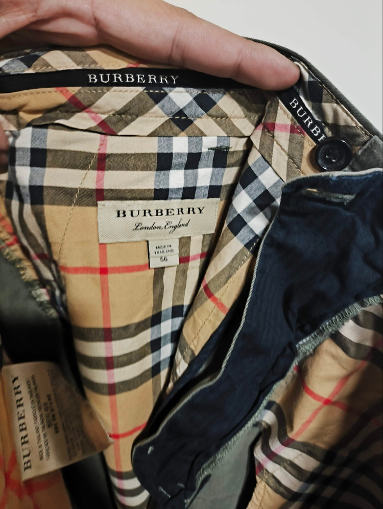 37 버버리 면바지 카키 이미지