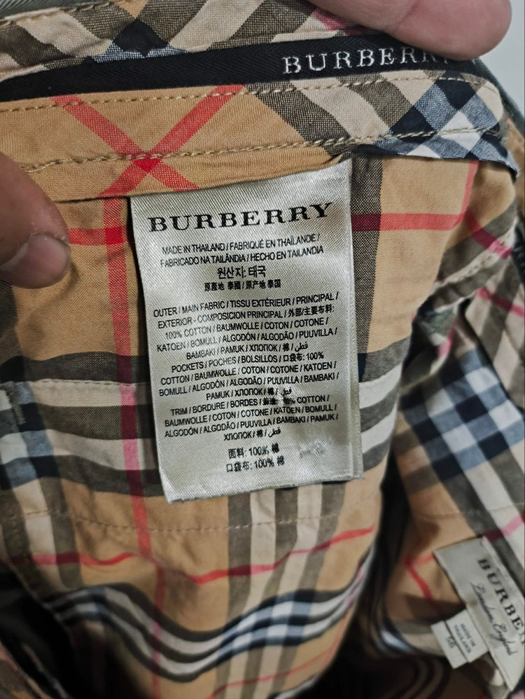 37 버버리 면바지 카키 이미지