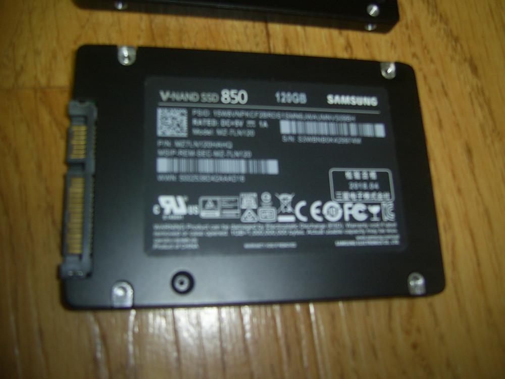 삼성 840 850 860SSD 120GBX2 250GBX1 3개 세트 이미지