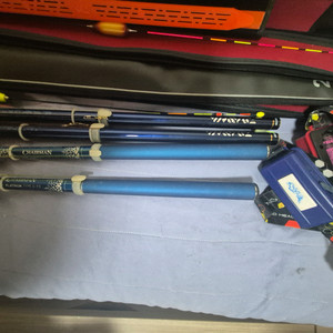 다이와 청명mx32 쌍포 체어맨블루29 쌍포 양어장 세트 일괄 판매 이미지