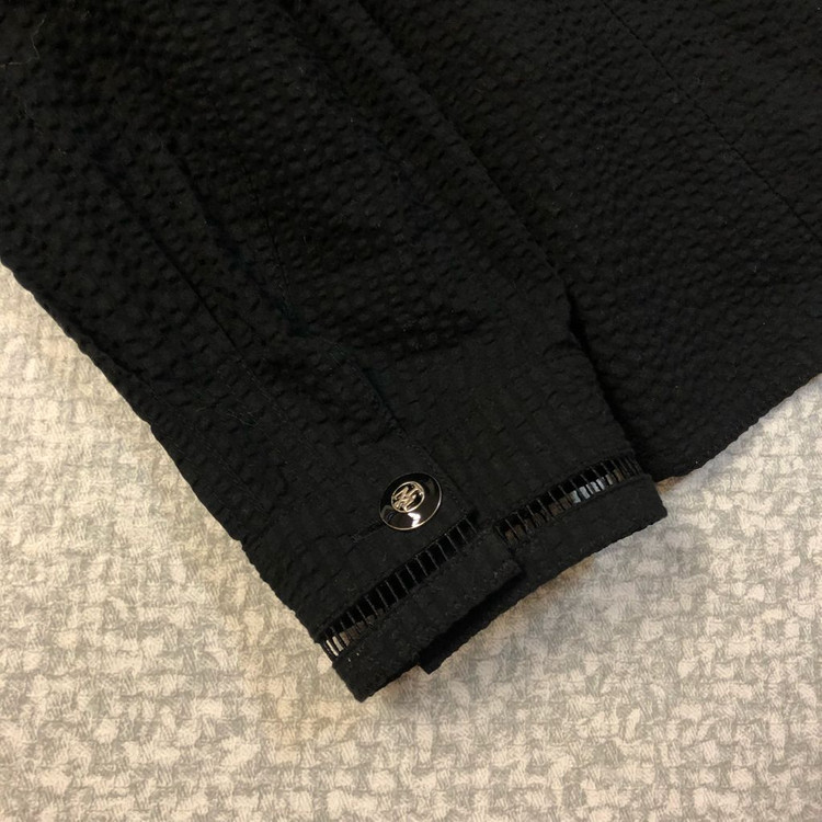 제평 블루밍 22년 시어서커 지지미 레이스 카라 블라우스 셔츠 하객룩 타임스탈 이미지