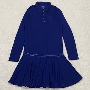 (정품) 폴로 신형 걸즈 블루 피케 긴팔 원피스 L 12-14세 이미지