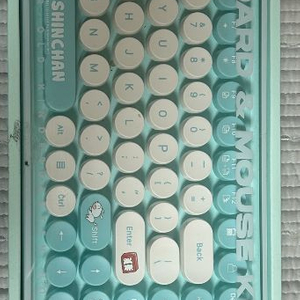 짱구 무선 키보드 마우스 세트 이미지