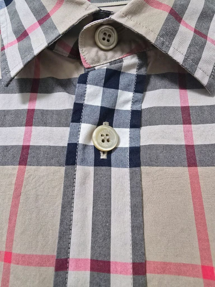 체크 코튼 셔츠 이미지