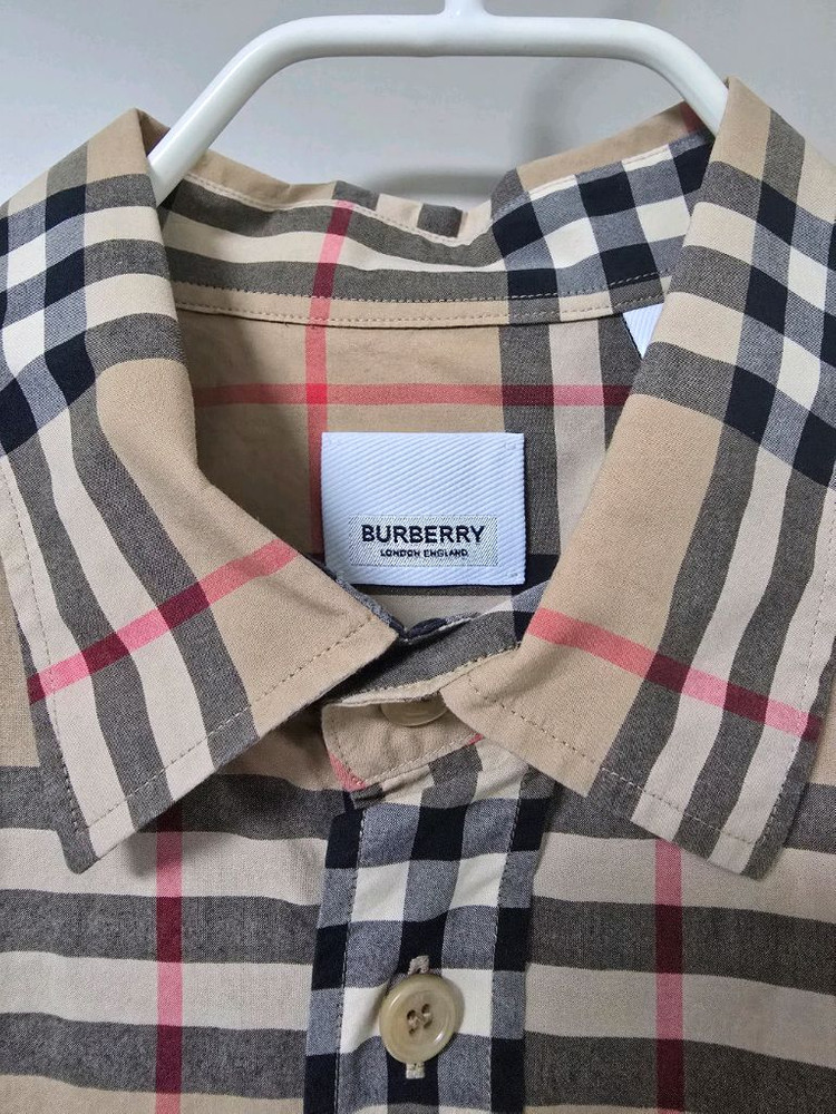 체크 코튼 셔츠 이미지